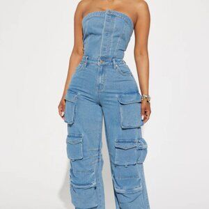 Dixie Denim Jumpsuit - Denim - Gently Used